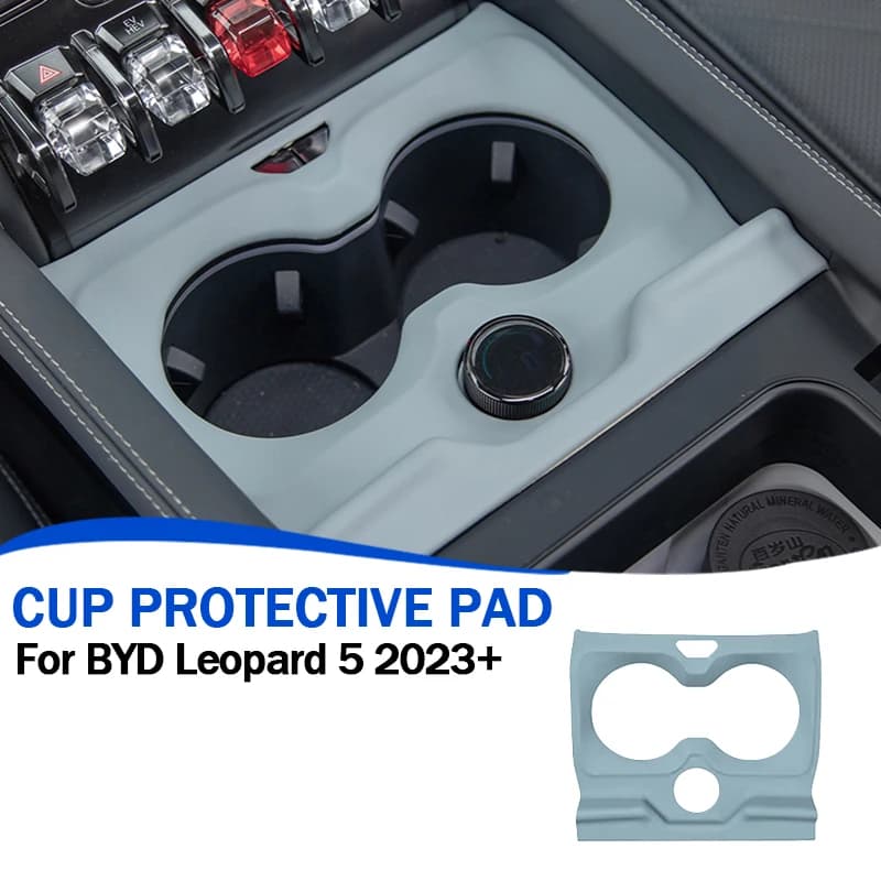 For BYD Leopard 5 2023+ Center Console Center Console Water Cup Mat Center Console Water Cup Protection Rack Auto Accessories