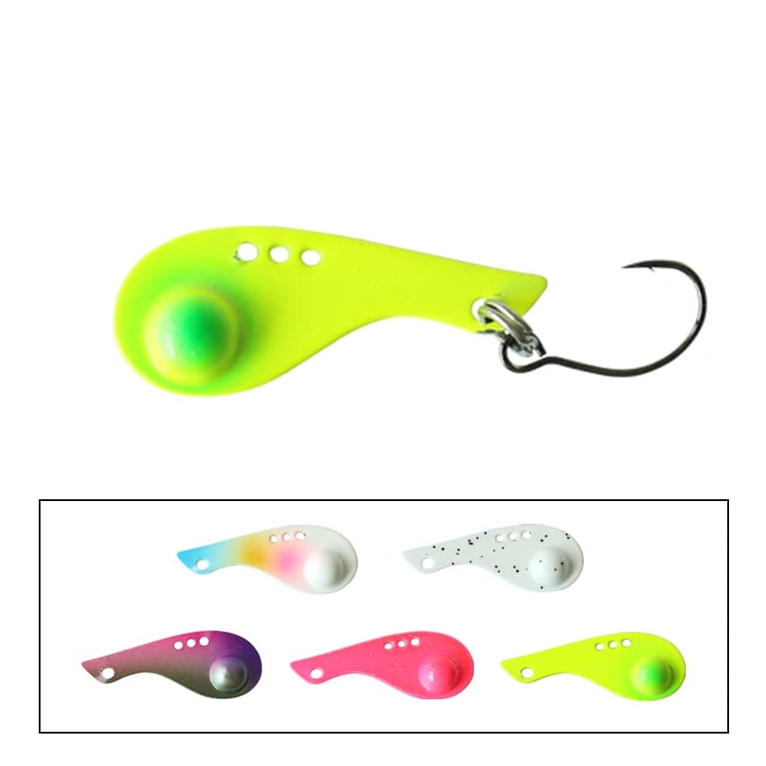 2 pz Nuovo Metallo Esche Da Pesca 3 cm 2.3g VIB Esche Da Pesca Vibrazione Esca Artificiale Pesca Wobblers Trota Richiamo