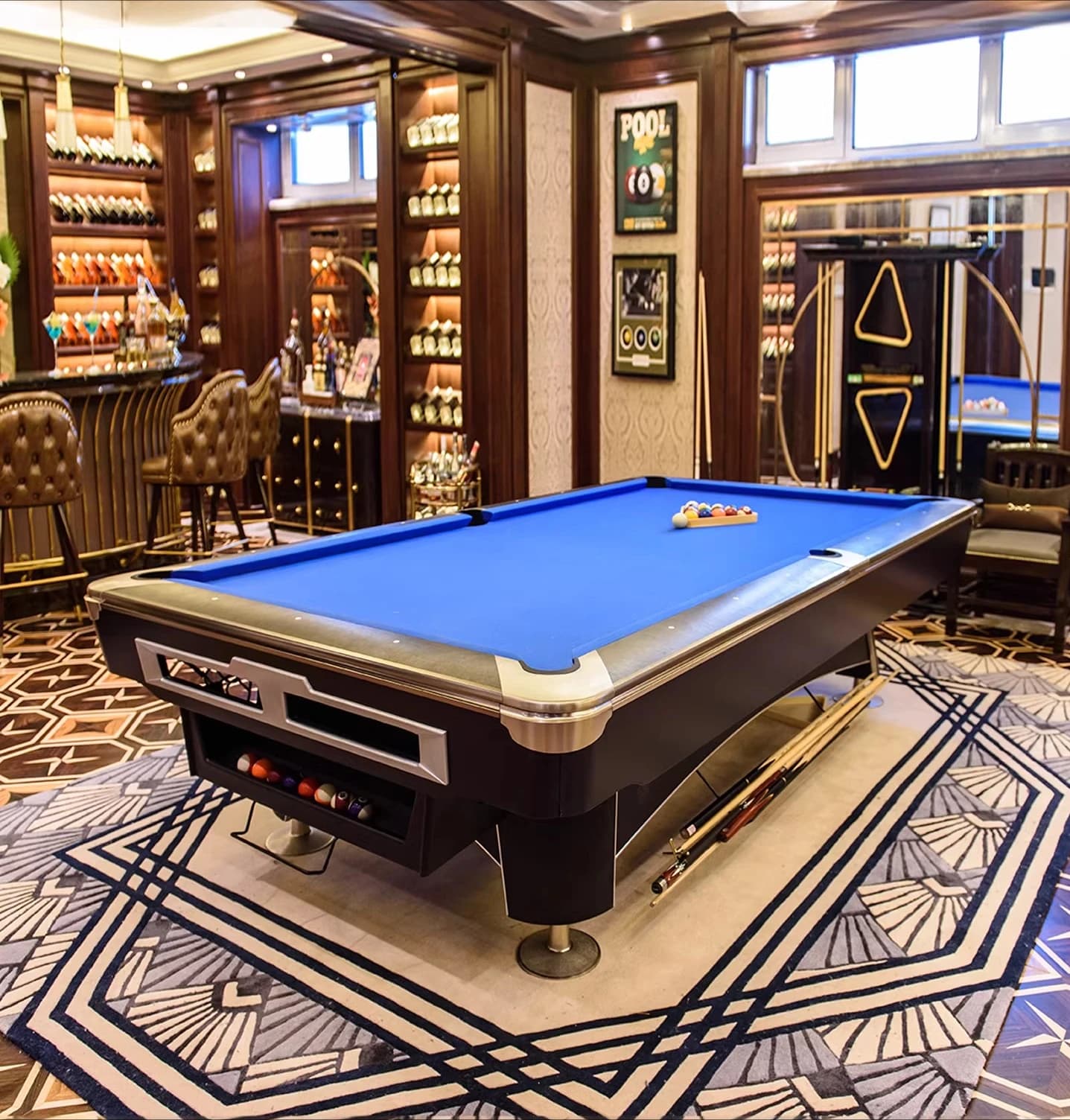 Tavolo da biliardo Standard per uso domestico, American Black 8 Tavolo da interno a nove palle Commerciale, Custodia da biliardo due in uno per ping pong