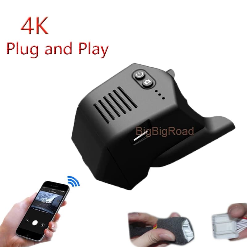 4K Plug And Play For Geely LYNK & CO 01 Lingke PRO 2017 2018 2019 2020 Auto Wifi DVR VCR FHD 2160P Dash Cam Camera