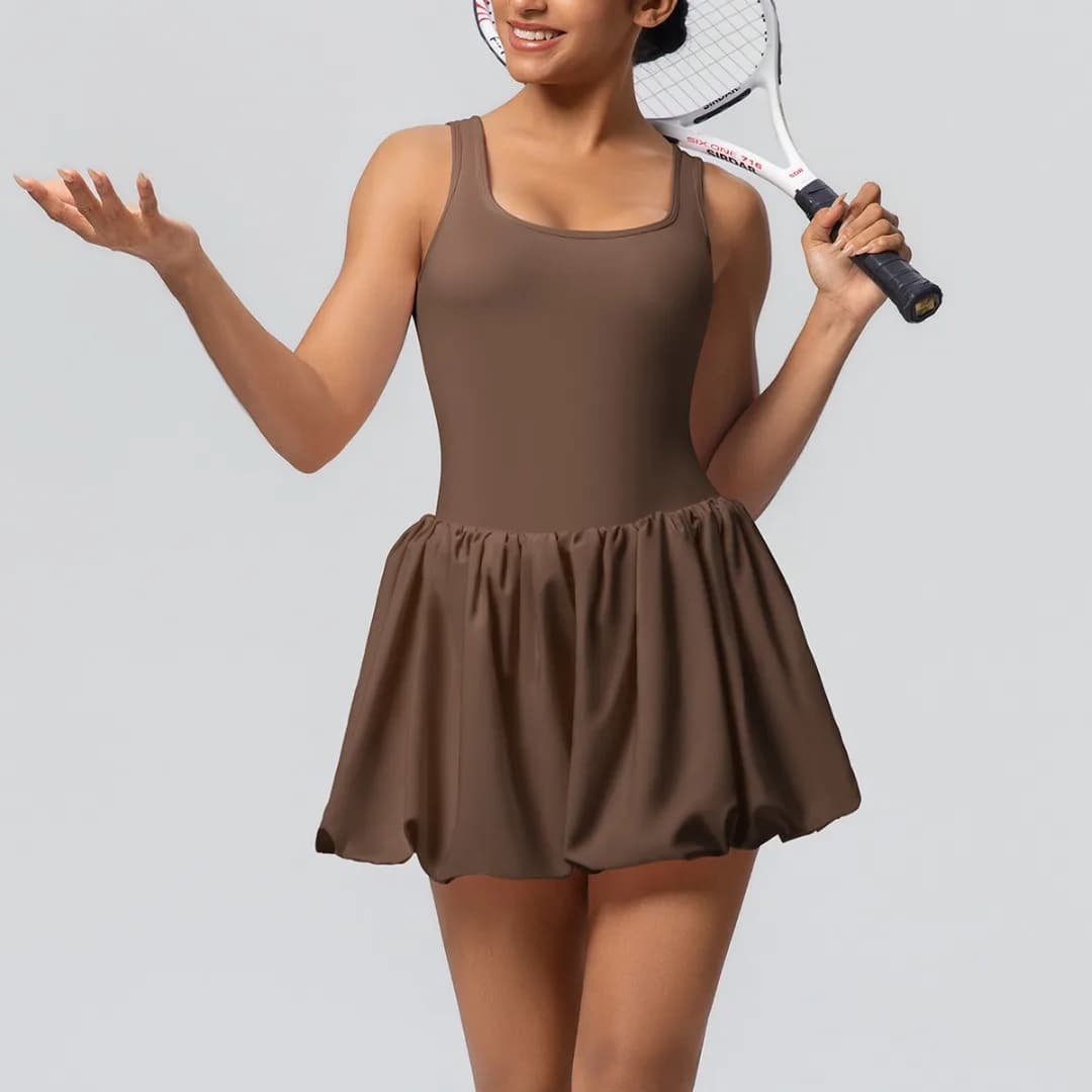 Sporty Tennis Dress Breathable Anti-Luce for Golf, Badminton, Running, Pilates, Training, Gym and Yoga