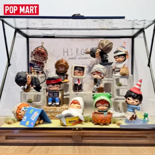 POP MART Hirono TAMED WILDGRASS Series Blind Box Guess Bag Mystery Box Giocattoli Bambola Carina Anime Figure Ornamenti da Scrivania Regalo