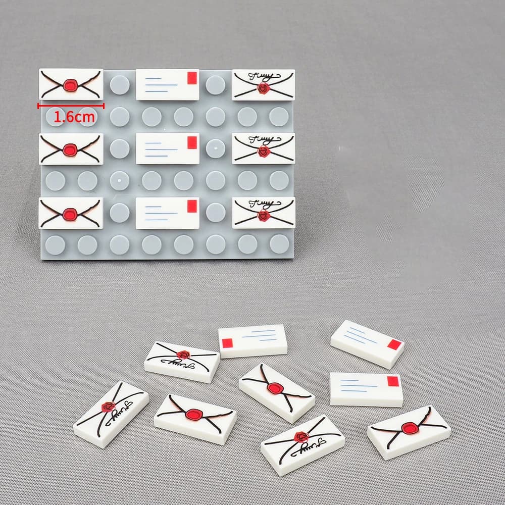 MOC 10PCS Stampato 3069 Busta Modello Building Blocks Kit Ufficio postale Cassetta postale Attrezzature Mattoni Particelle Giocattoli educativi Regalo