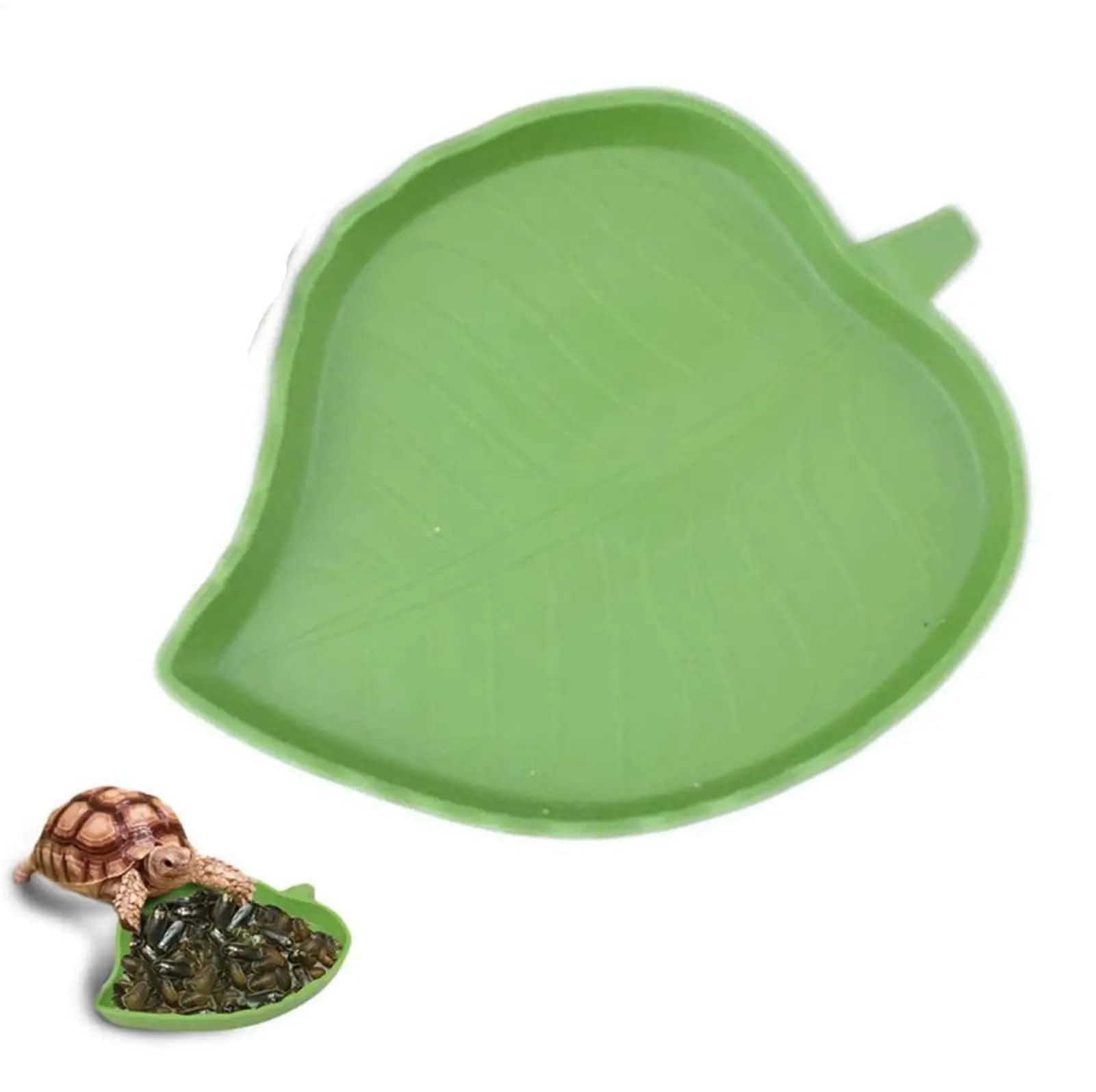 Ciotola Piatta per Acqua e Cibo per Rettili, Piatto per Bere e Mangiare, Accessori per Habitat di Tartarughe, Piatto d'Acqua per Tartarughe, Lucertole e Animali Domestici