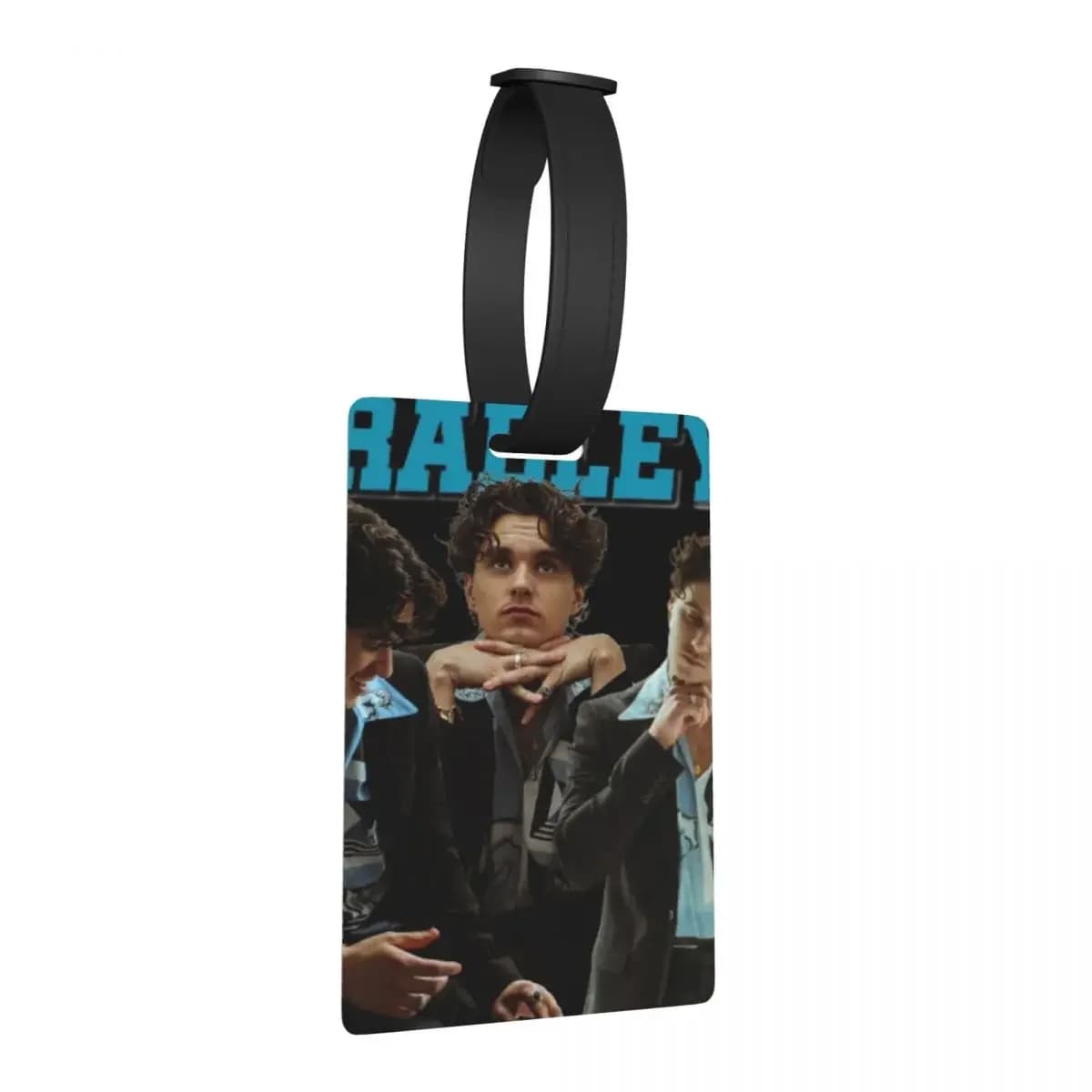 Brad Simpson The Vamps Etichette per bagagli Accessori per valigie Moda da viaggio Etichetta per imbarco per bagagli Porta etichette ID Nome Indirizzo