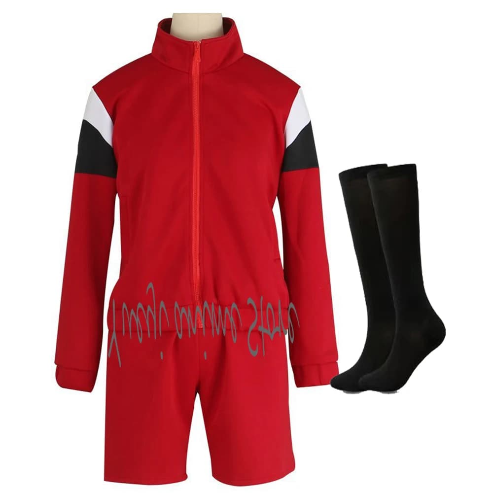 Customized -Anime Nishimiya Yuzuru Red School Uniform Cosplay Costume Full Set Outfit