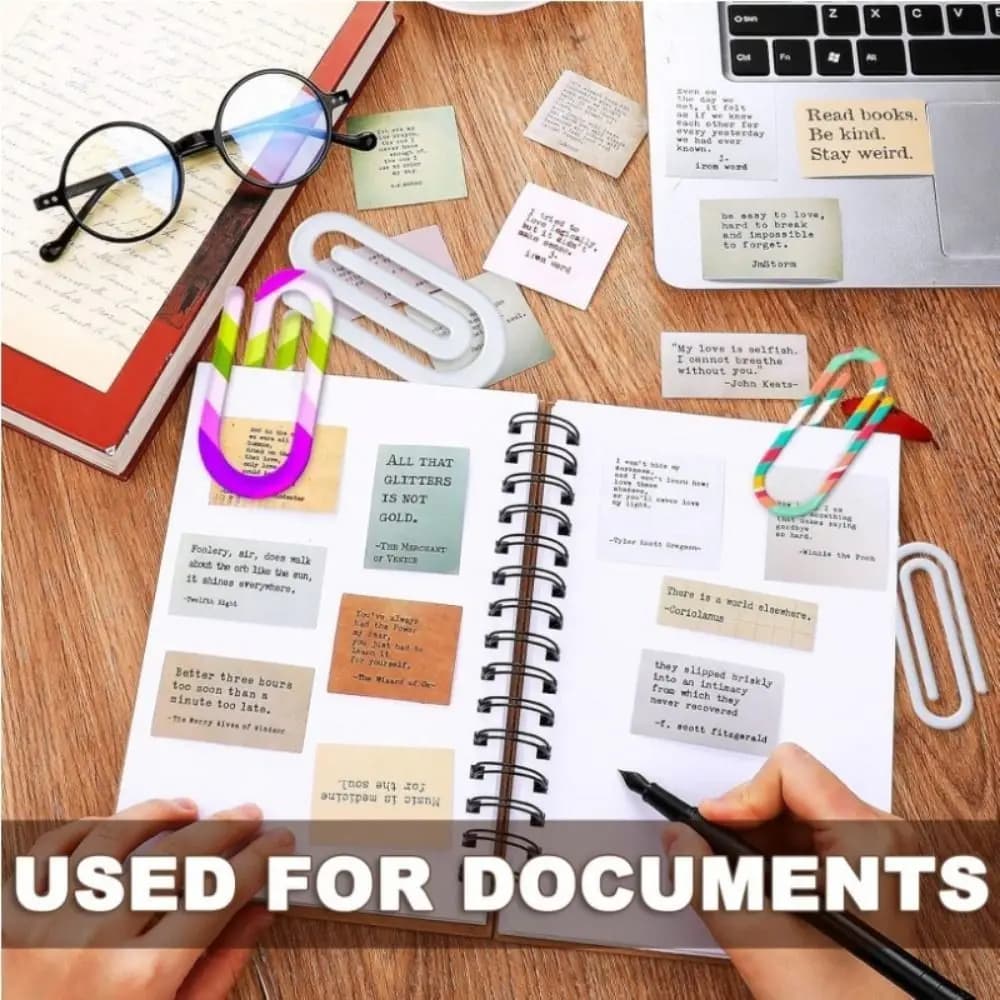10Pcs Acrylic DIY Bookmarks Transparent Ornaments Acrylic Paper Clips Sublimation Blanks Clear Unfinished Bookmarkers