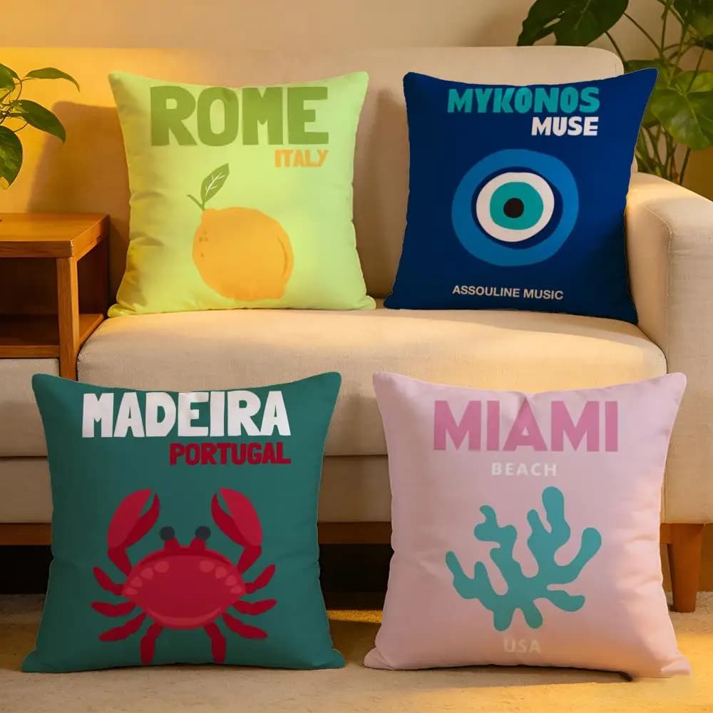 Cushion Cover Linen Skin-Friendly Soft Decorative Case for Sofa Home Decor Luxury Home Decor Pillow cover