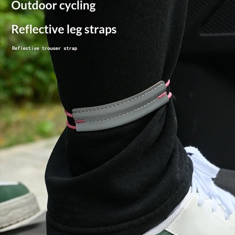 Two pieces for outdoor riding, reverse belt beam, elastic rope, buckle strap, night run, sports leggings