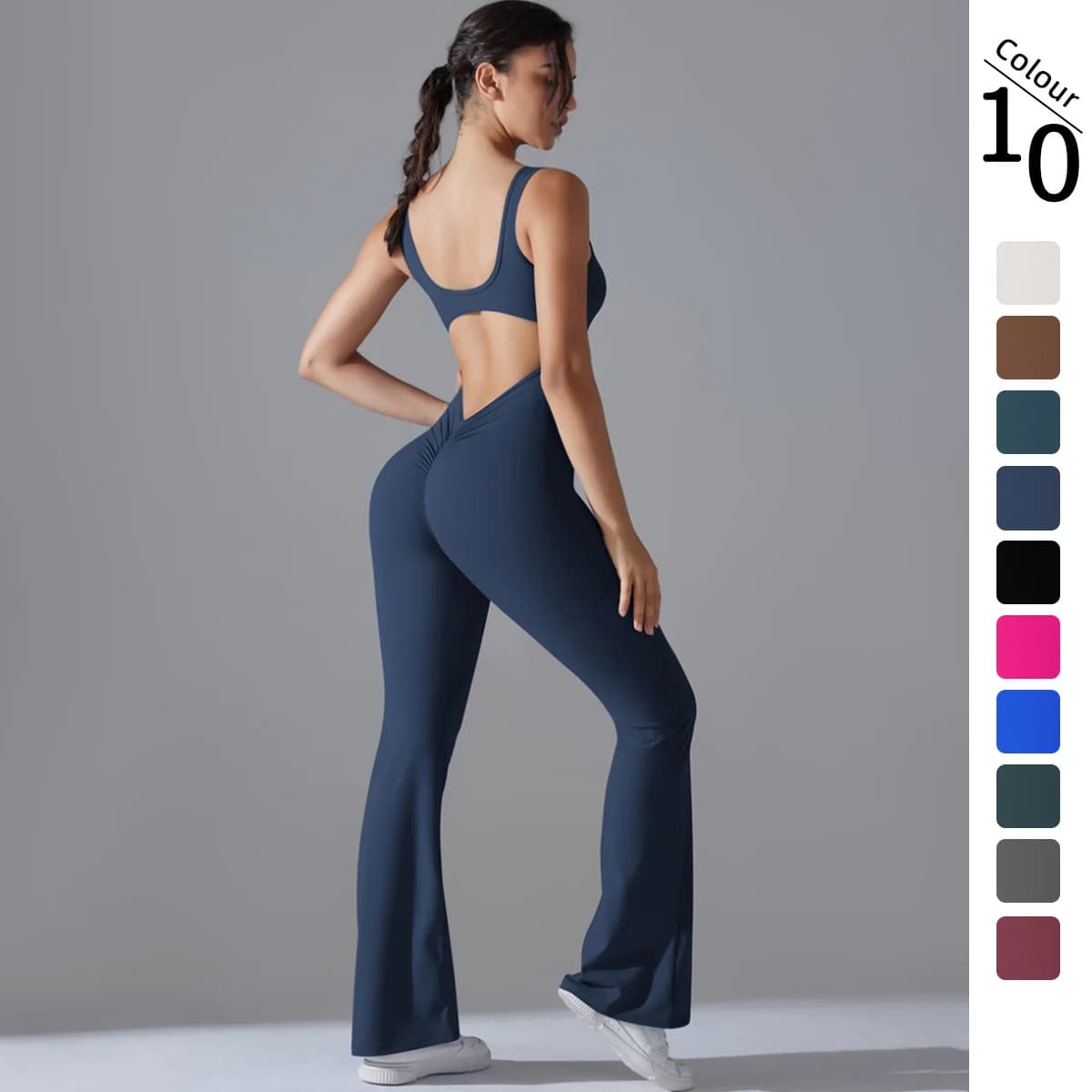 Sexy suit with back V neck Gym workout set for women Sportswear Women sportswear Sportswear Women's sportswear Fitness braces Elastic training suits