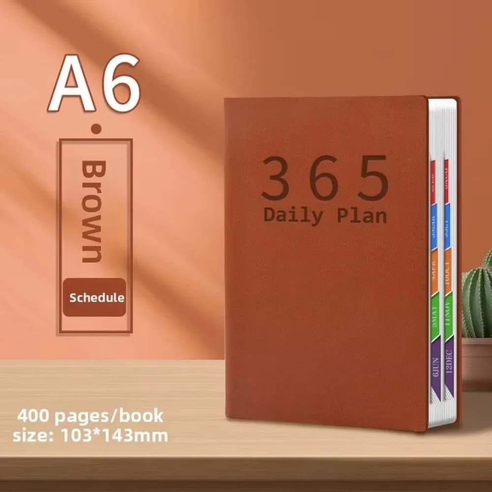 Agenda Portatile 2026 con Calendario, Taccuino A6, Diario Efficiente, Pianificatore Settimanale, Forniture per Scuola e Ufficio