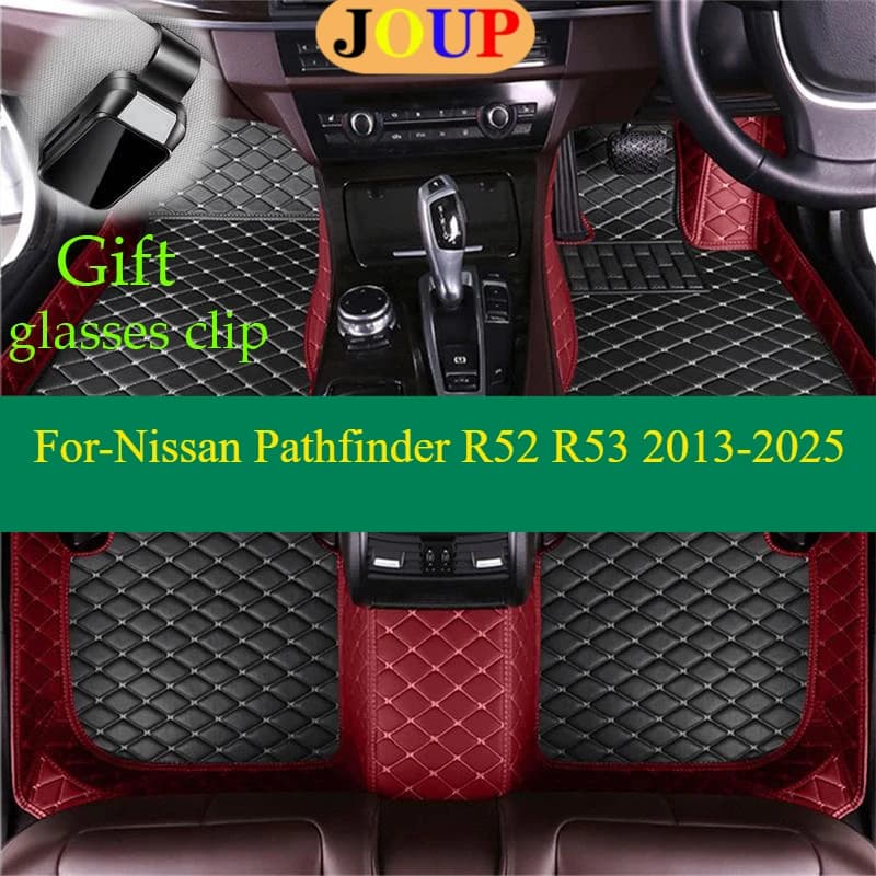 Per Nissan Pathfinder R52 R53 2013-2025 Tappetini per auto Tappeti personalizzati per tutte le stagioni Coperture Guida a sinistra/destra