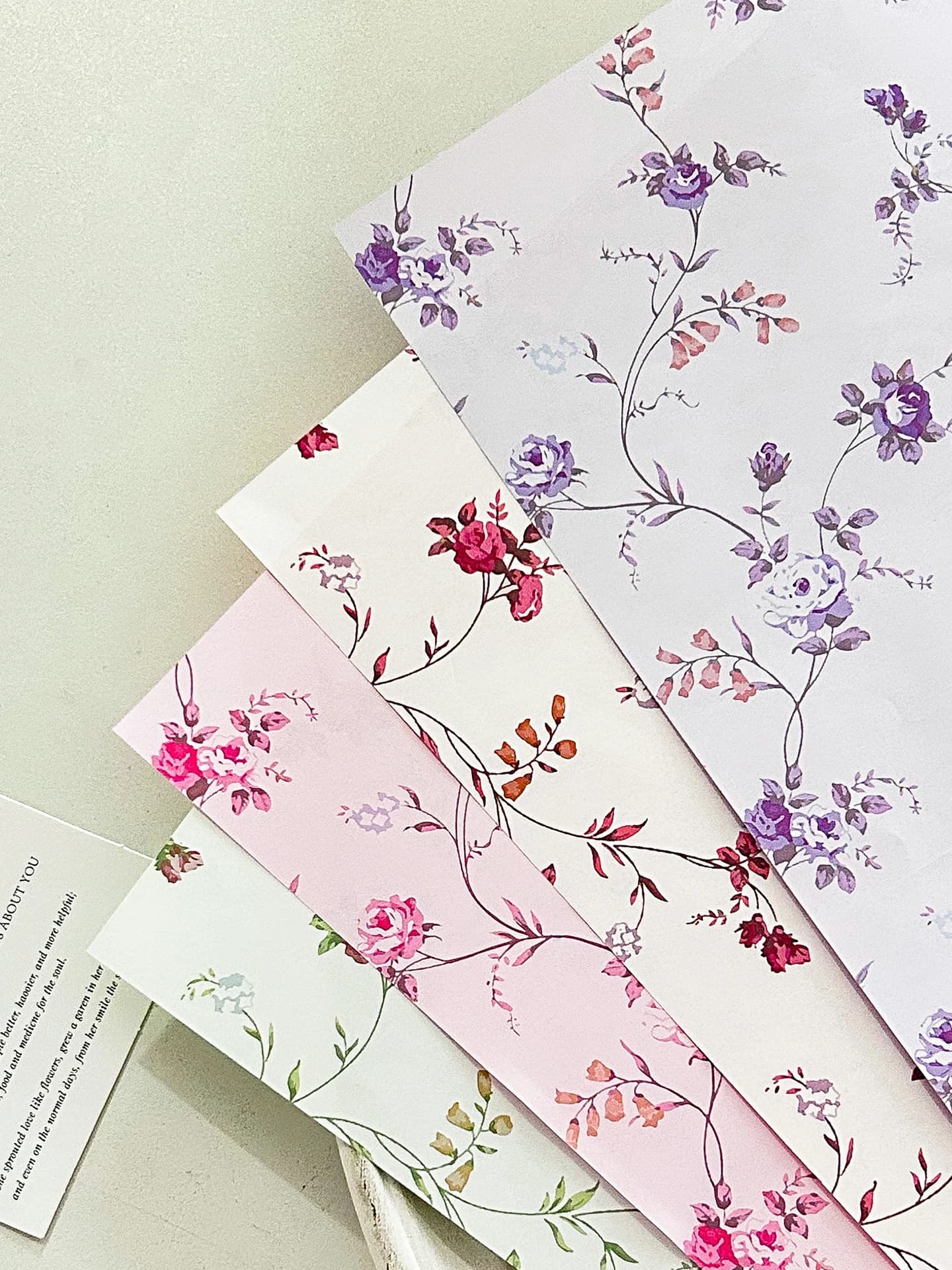 Valentine's Day Flower Riddle Series Wrapping Paper, Tissue Paper Packaging, Korean Wrapping Paper For Flowers, Origami Paper