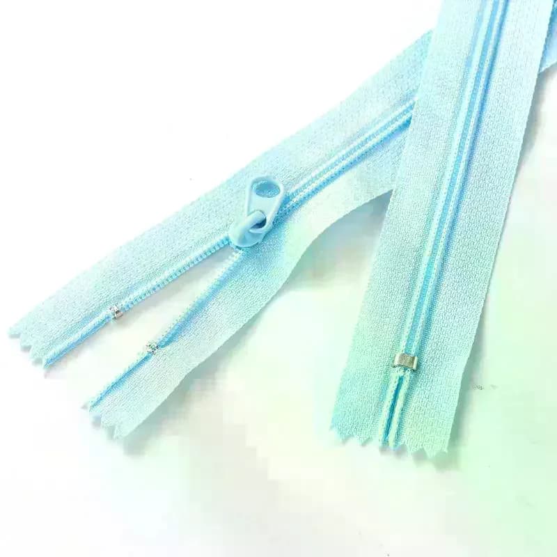 Cerniere in Nylon per Abbigliamento, Confezione da 10, Tipo a Rotolo Non Staccabile, con Tiranti Robusti per Progetti Fai-da-Te, Cucito, Creazione di Borse e Artigianato