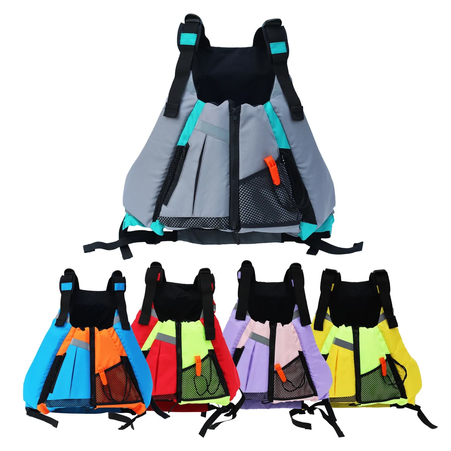 Life Vest Adults Surf Vest Kayak Wakeboard Motorboats Raft Rescue Boat Water Sports Swimming Drifting Rescue Life Jacket 40-90KG