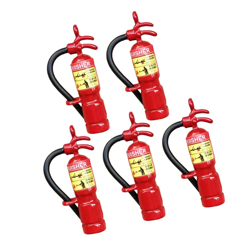 Dollhouse Fire Extinguishers For Event Decor Christmas Mini Decoration 5PE Extintores Para Multicolorida