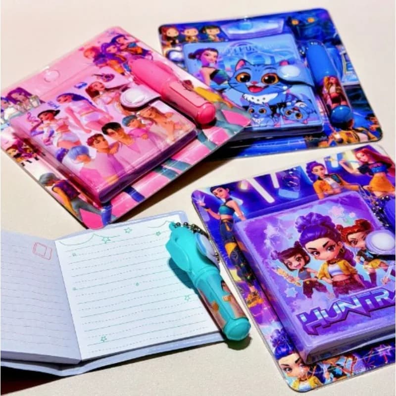 Nuovo Set di Cancelleria KPOP Hunter Girl, Include Quaderno e Penna a Sfera, Articoli di Cancelleria per Studenti
