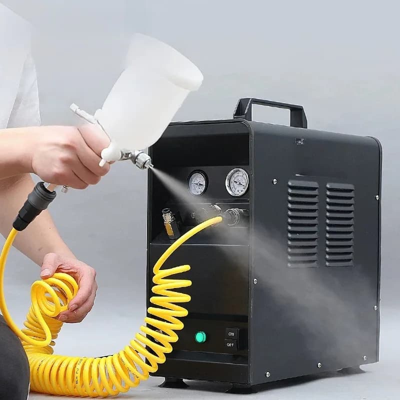 Portable Suction Pump Dual Use Oil Free Low Noise Air Compressor Woodworking Paint Inflator Small Vacuum Pump