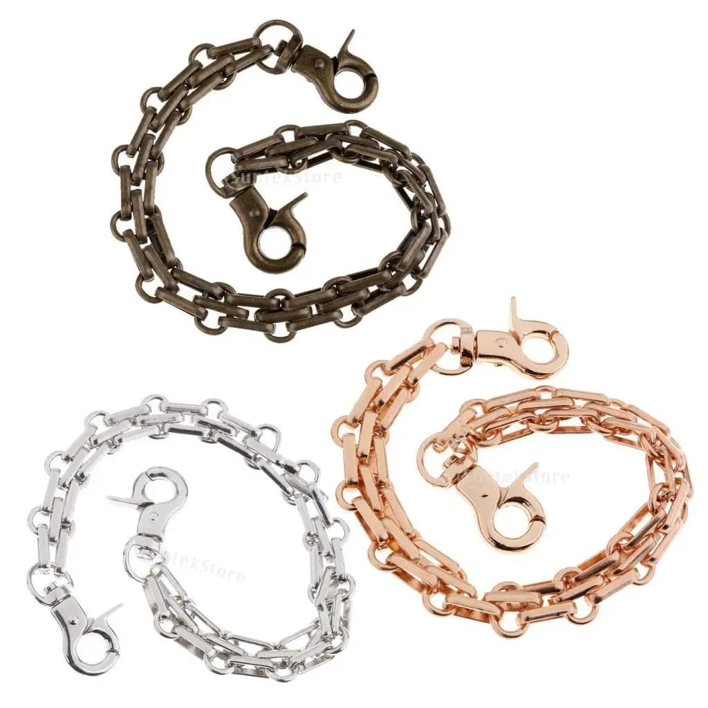 Catena a Tracolla con Chiusura a Moschettone in Ferro, Accessori per Borse, Ricambio per Borse Classiche Fai-da-Te