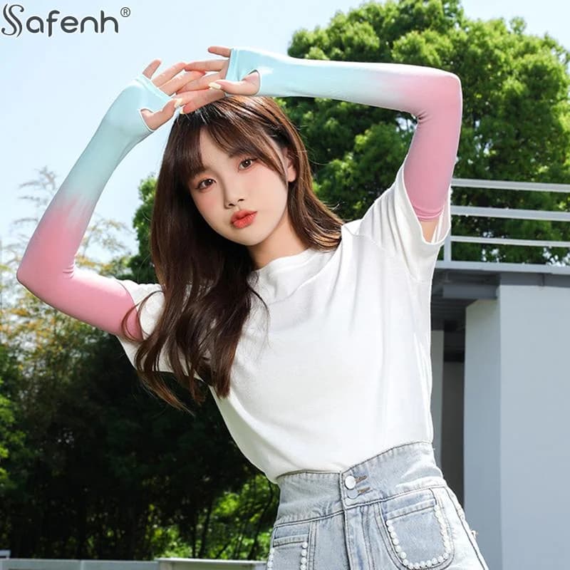 New women's protective sleeves with shade effect, UV protection, outdoor, sun protection, refreshing, light, for sports and fitness