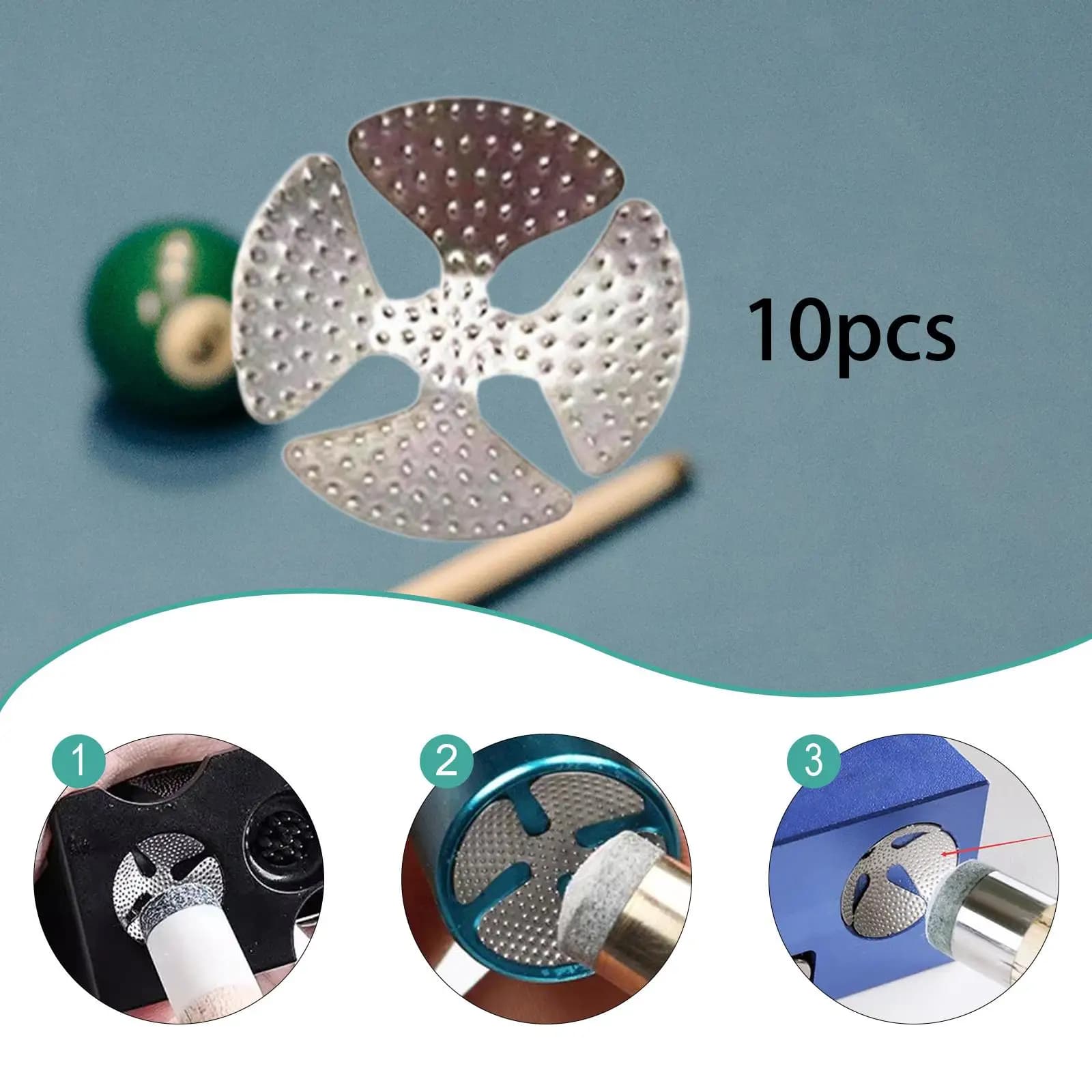 10x Parte di riparazione per stecca da biliardo da biliardo Accessorio da biliardo Riparazione professionale di ricambio per barra da competizione per sala giochi
