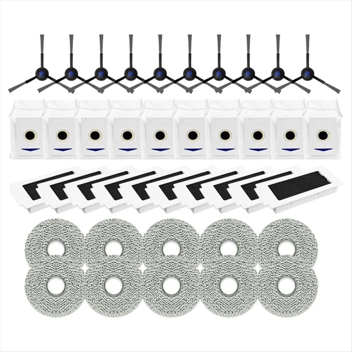 HOT! Replacement Parts for T30 MAX/T30 Pro Omni / DDX14 Robot Side Brush Hepa Filter Mop Rag Cloth Dust Bag