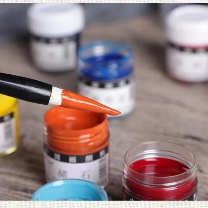 Traditional Chinese Painting Pigment Jar Set - Ideal for Art, Calligraphy, and DIY Crafts - Bulk Supply for Artists