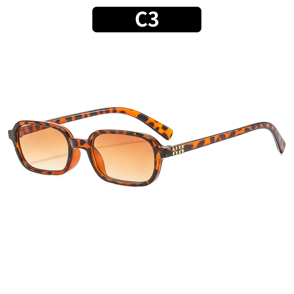 Occhiali da sole unisex Occhiali da sole quadrati classici con montatura piccola Occhiali da sole con lenti UV400 Occhiali da sole leggeri da guida per esterni