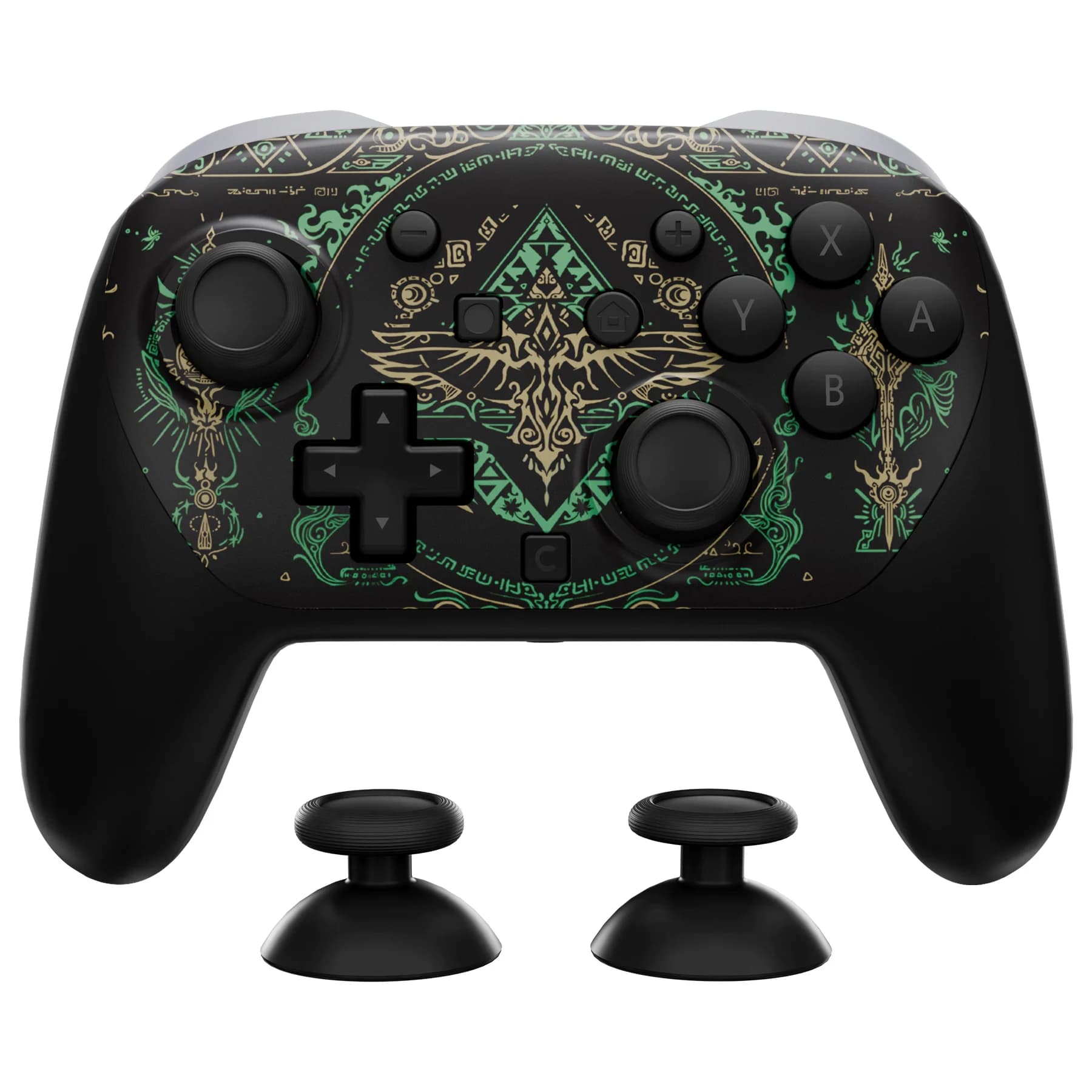 eXtremeRate DIY Replacement Faceplate Shell Custom Front Housing Case & Thumbsticks for Nintendo Switch 2 Pro Controller
