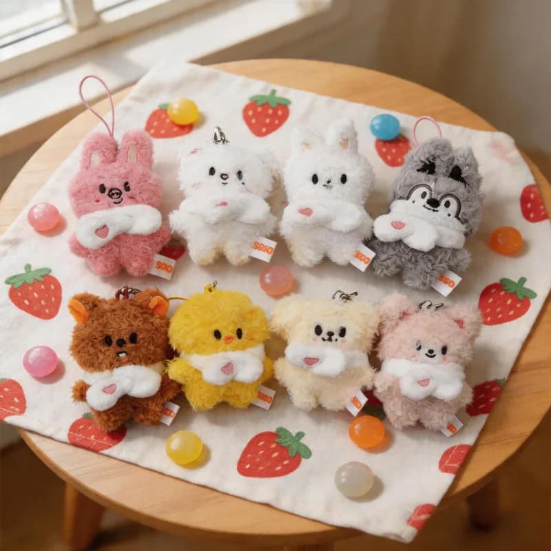Portachiavi Mini Staykids SKZ con Ciondolo Fang Can Li Longfu Felix, Bambola Piccola da 5 cm, Regalo di Compleanno per Bambini, Must-Have per i Fan di Kopo