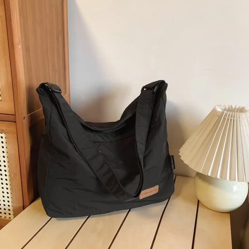 Washed Fabric Bag Large Capacity Bag New Fashionable Women's Tote Bag Versatile Shoulder Bag for Pair Commuting