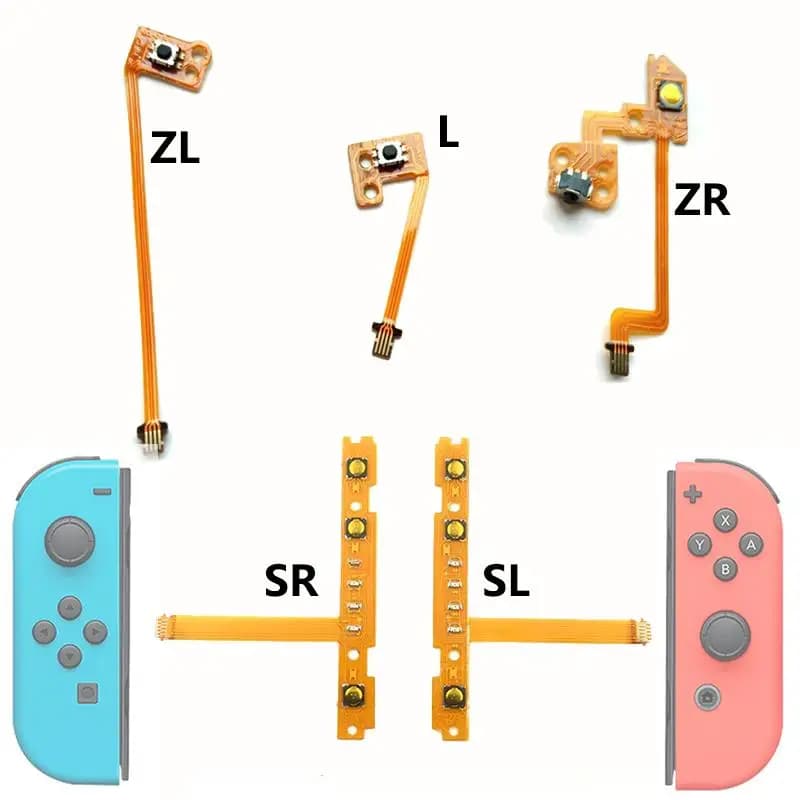 Sostituzione SL SR ZR ZL L pulsante destro sinistro cavo flessibile a nastro per Nintendo Switch Joy-Con Joycon NS Trigger Controller parti