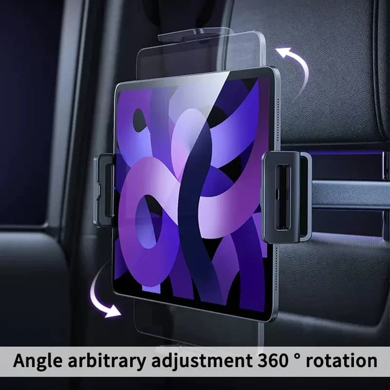 Supporto Telescopico per Telefono e Tablet da Auto, Antivibrazioni, Universale per Sedili Posteriori, Compatibile con iPad da 4-12.9 Pollici