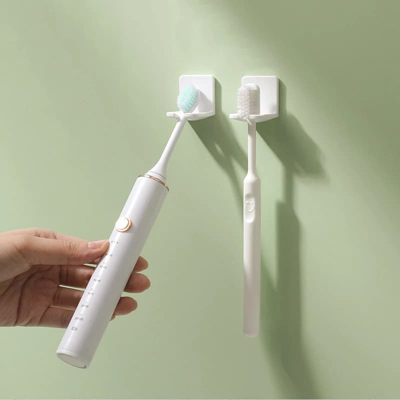 4 Piece Dust Wall Electric Toothbrush Door Bathroom Brush Without Punching