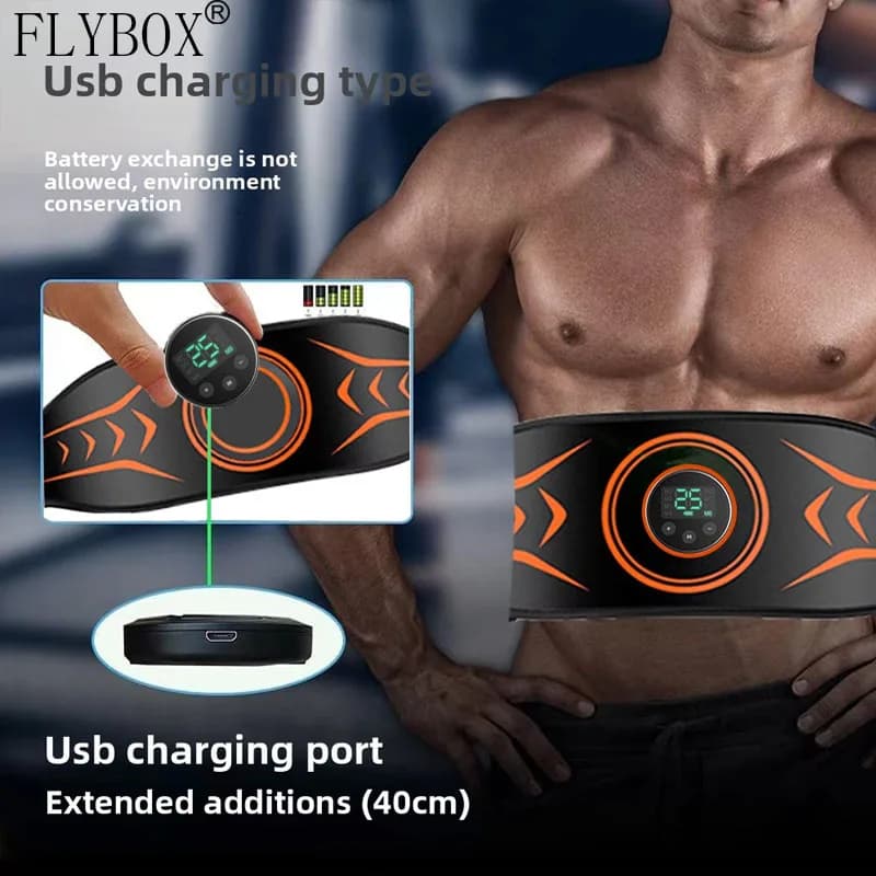 La nuova cintura elettrica con impulso vibrante intelligente di Amazon, cintura per massaggio brucia grassi, cintura addominale modellante per muscoli addominali