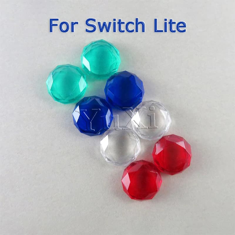 Yuxi 2PCS Per NS Switch Joy Con Joystick Caps Cystal Thumb Grip Cover Case Analogico Stick Caps Per Nintend Switch Lite Controller