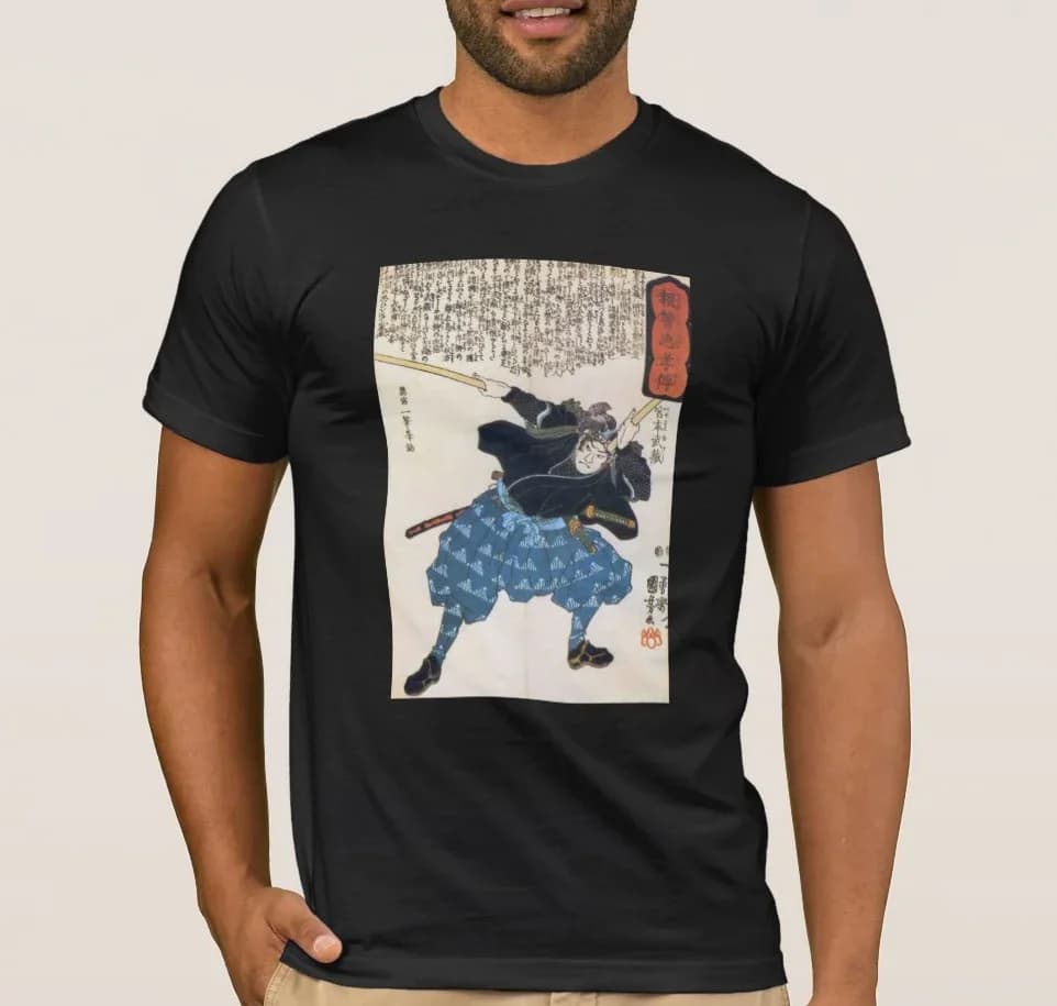 T-shirt Epic Samurai Warrior Miyamoto Musashi 100% cotone O-Collo manica corta Estate Casual T-shirt da uomo Streetwear