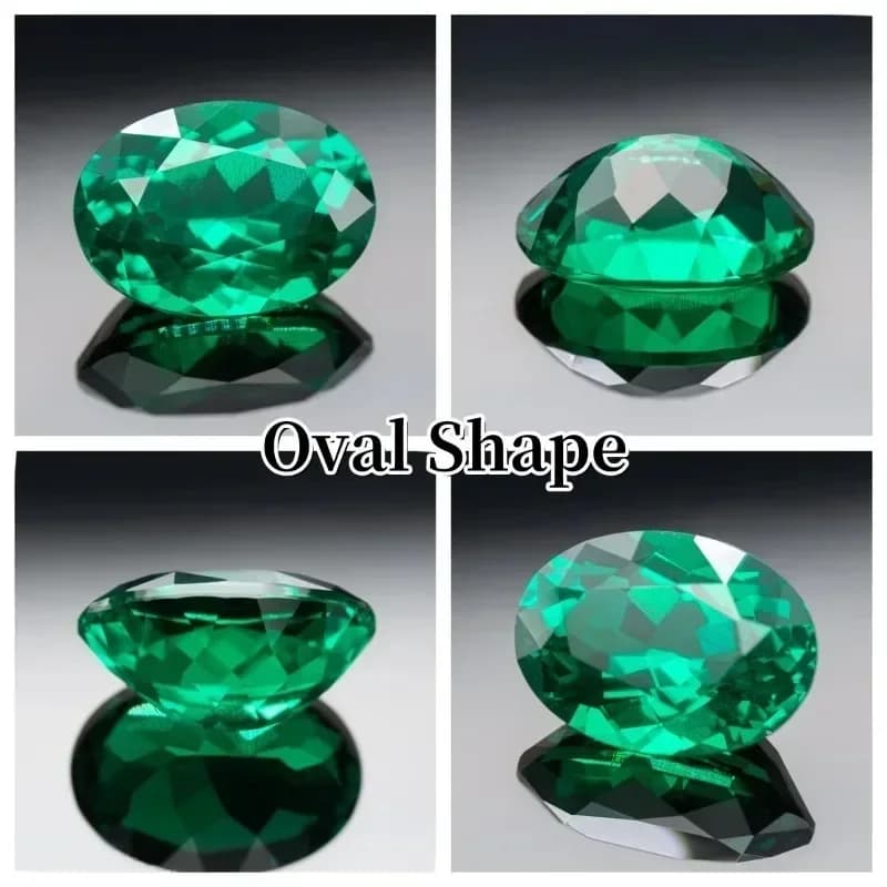 New Lab Grown Colombia Emeralds Gemstone for DIY Jewelry Making Inlay Rings Pendant Earrings Materials with AGL Certificate