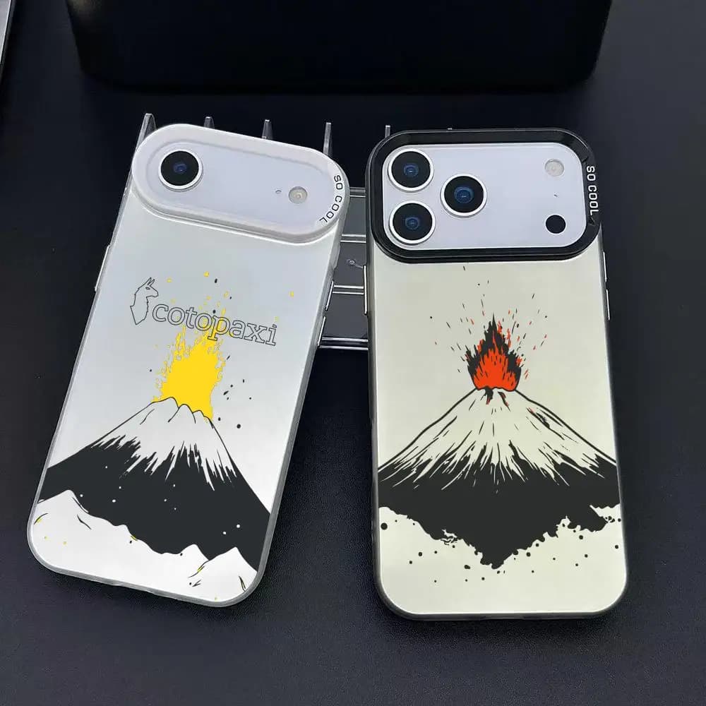 Cover Protettiva per iPhone 12 13 14 15 16 17 Pro Max Plus con Gattino Carino che Lavora