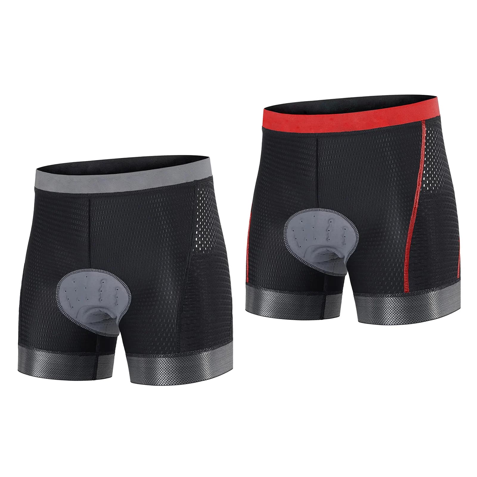Padded Bike Shorts for Men High Elasticity Quick-Drying Breathable Silicon Pad Riding Shorts