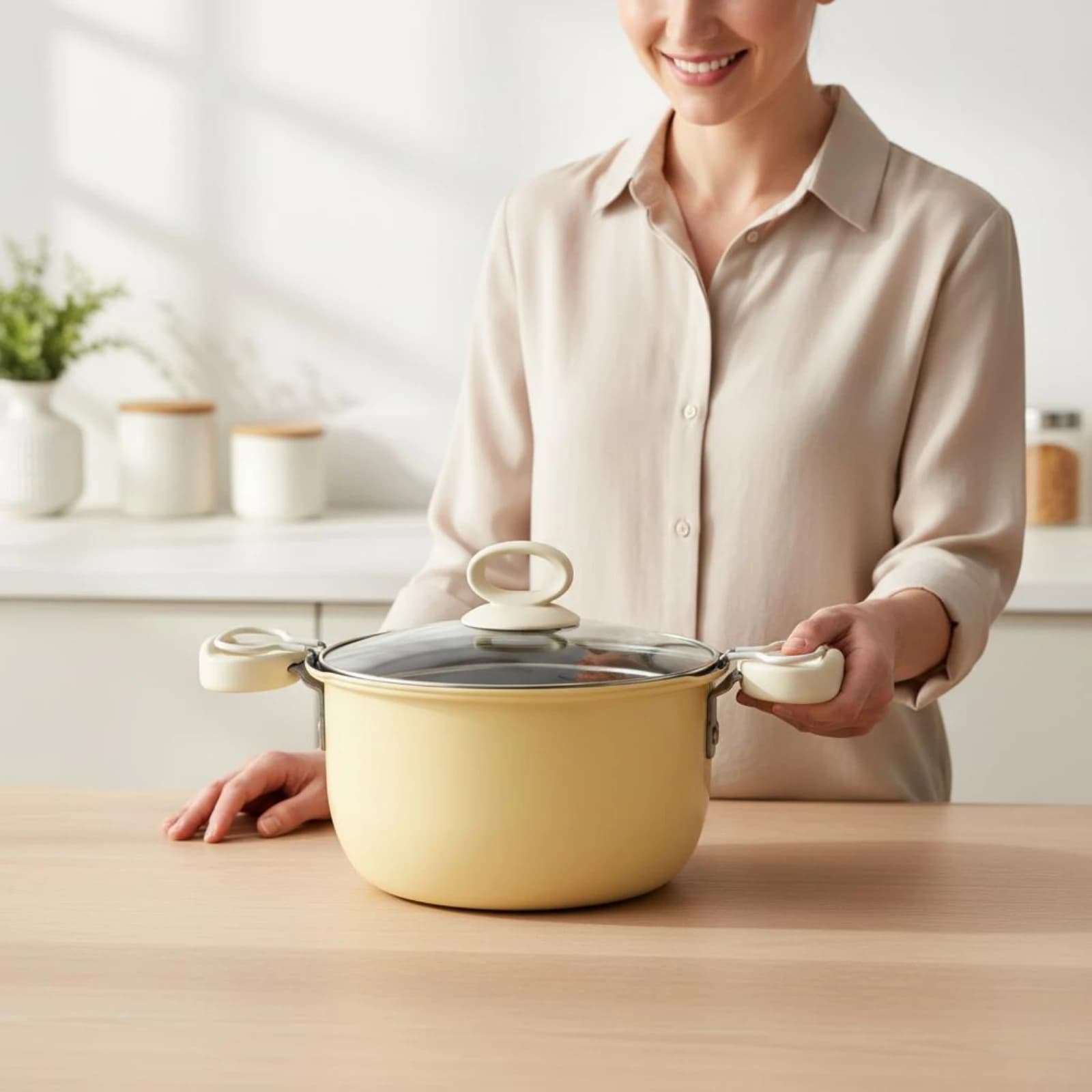 Tempura Fryer Pot Oil-Saving Frying Pot with Basket Non Stick Fryer Pan Double Handles Cookware Crisp Results for Home