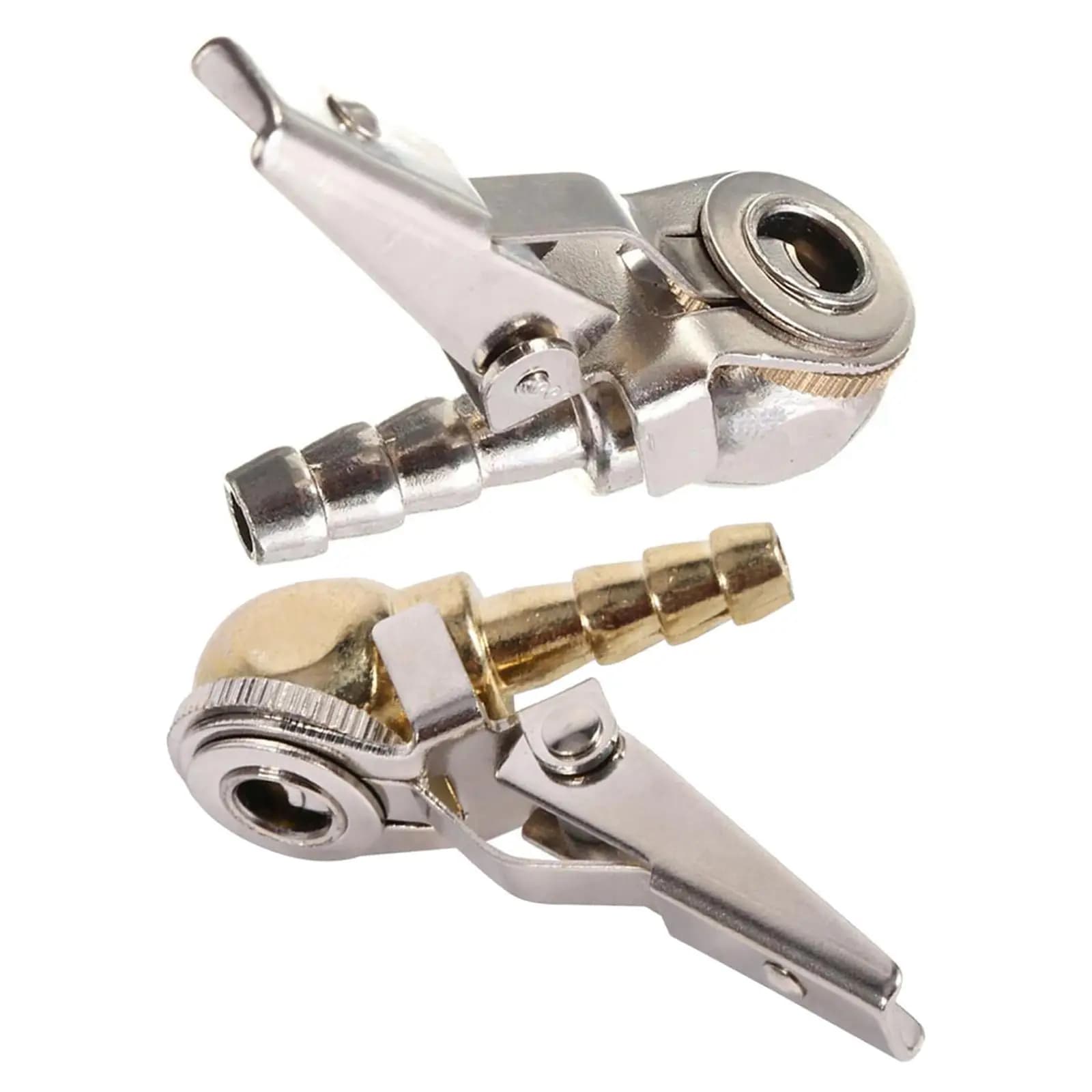 Mandrino ad aria con clip per gonfiatore di pneumatici Robusto ugello multiuso per pompa ad aria per pneumatici per auto per bicicletta, automobile, camion, moto