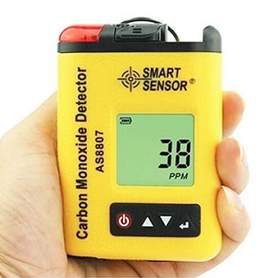 Rilevatore Digitale di Monossido di Carbonio Portatile AS8807 con Sensore Intelligente, Analizzatore e Tester di Concentrazione di Gas CO