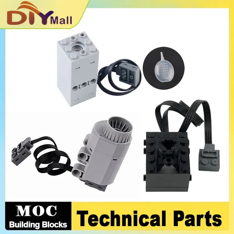 Kit di scarico fumi MOC Motore a spruzzo elettrico per auto da costruzione con parti di modifica compatibili con effetto fumo realistico PF