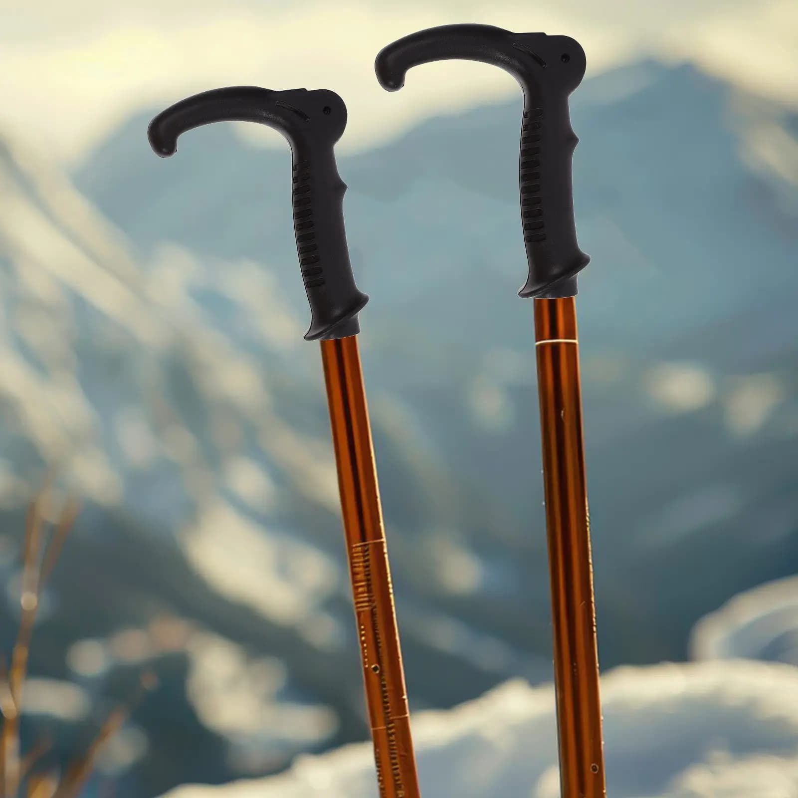 Plastic Trekking Pole Handle Replacement Grip Hiking Walking Stick Comfortable Outdoor Pole Handle Adapter Hiking Rod Tool