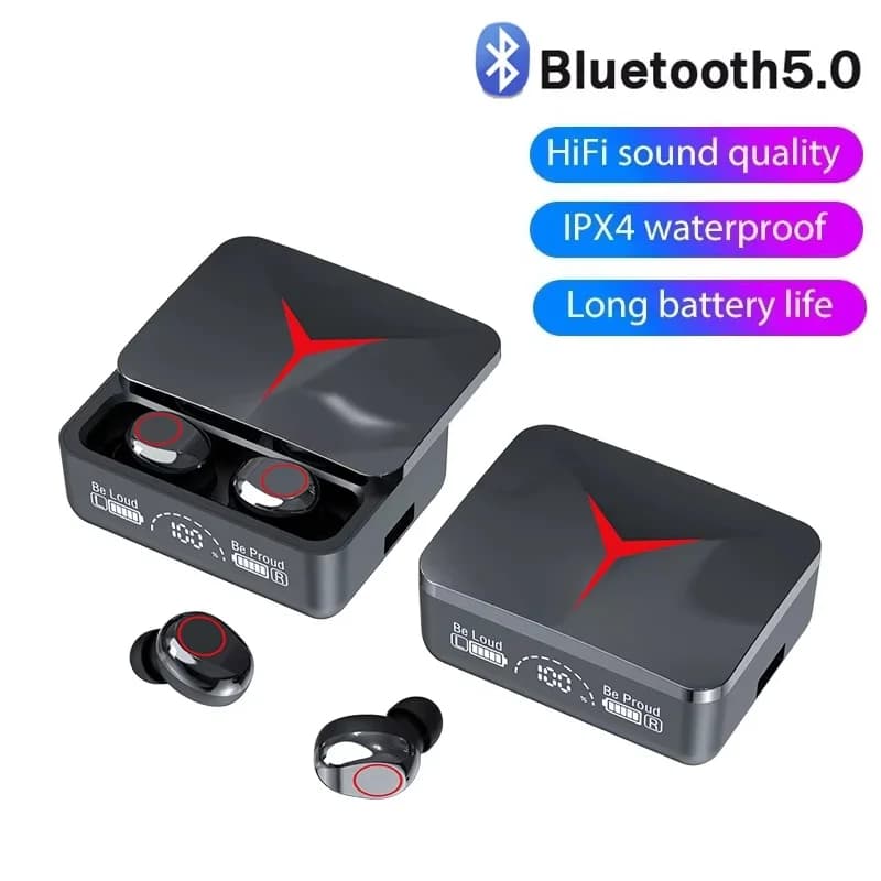 M90 Wireless Headphones TWS Bluetooth 5.3 Earphones Touch Control Gaming Headset With Mic Bluetooth Headphones Pack Music Player