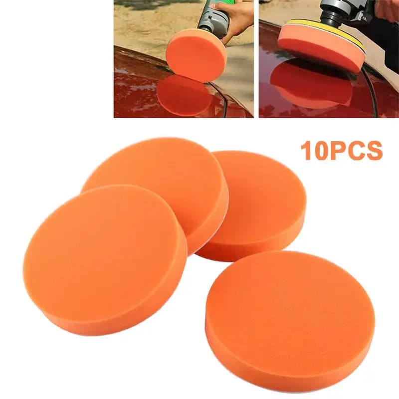 Spugne e Tamponi per Lucidatura Auto da 5/6 Pollici, Adattatore per Trapano Lucidatrice, Tamponi per Ceratura e Lucidatura, Tamponi Piatti per Pulizia, Accessori