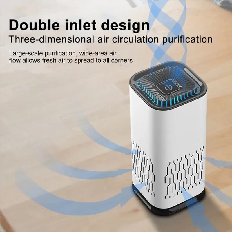 Detergente per purificatore d'aria per auto rimuovi formaldeide fumo ioni negativi Mini filtro dell'aria per veicoli domestici purificatore d'aria accessori per auto