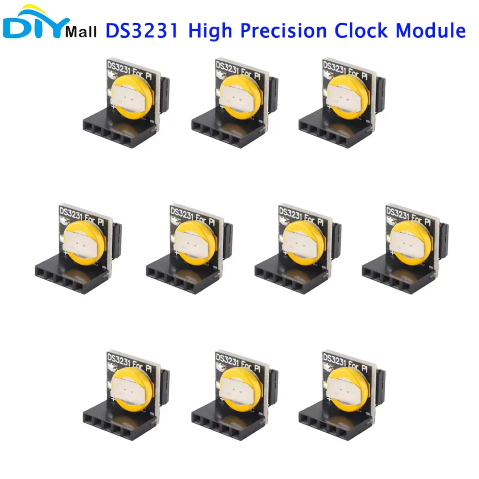10 pezzi Modulo Orologio di Alta Precisione DS3231 RTC Tempo Reale per Arduino Raspberry Pi