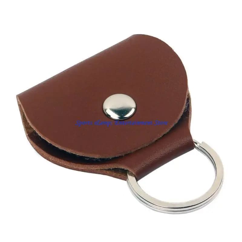 G7NF Custodia per plettri per chitarra Borsa per chitarra in pelle PU Portachiavi per plettro
